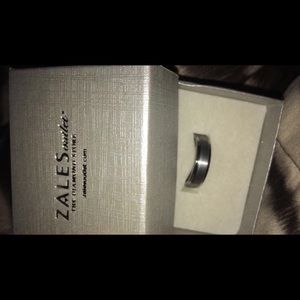 Men's 8.0mm Wedding Band in Two-Tone Tantalum